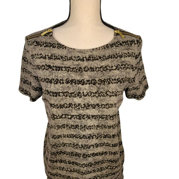 MICHAEL Michael Kors Womans Size Medium Short Sleeve Top Shirt - Picture 2 of 8